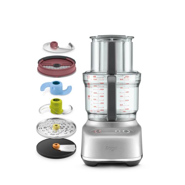 Sage SFP638BSS2GUK1 The Paradice 9 Compact Food Processor &amp; Blade Storage - Brushed Stainless Steel