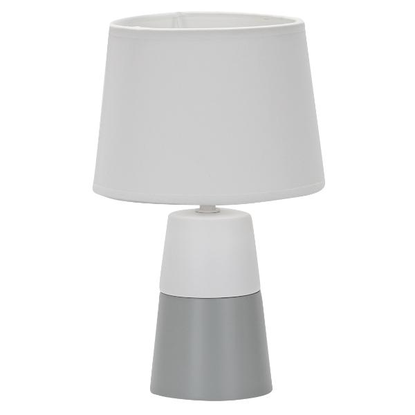 Grey Ceramic Table Lamp with Shade