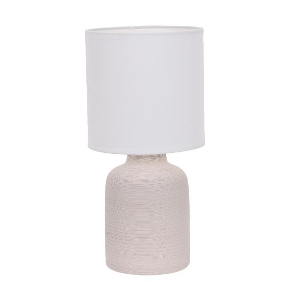 Cream Ceramic Table Lamp with Shade