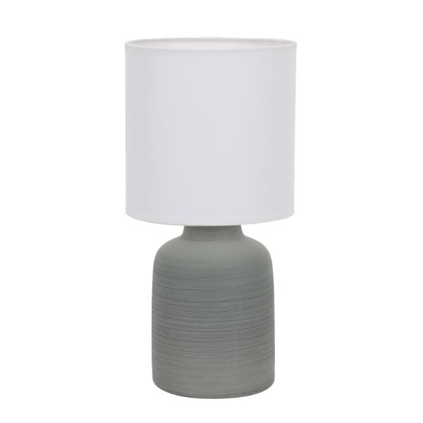 Green Ceramic Table Lamp with Shade