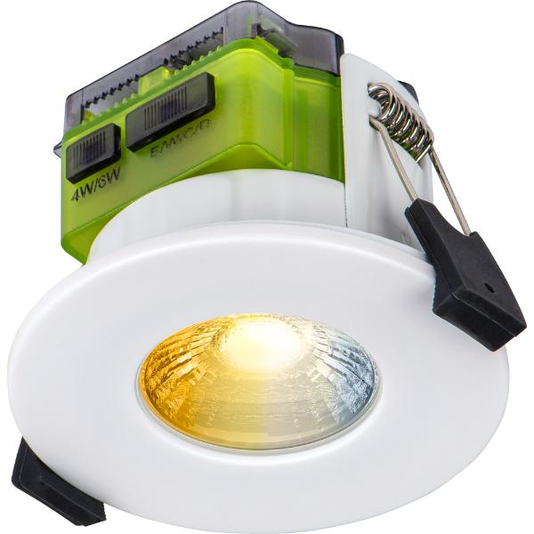 Luceco F-Type Downlight  MK2 Dimmable IP65 4W/6W 750Lumen White