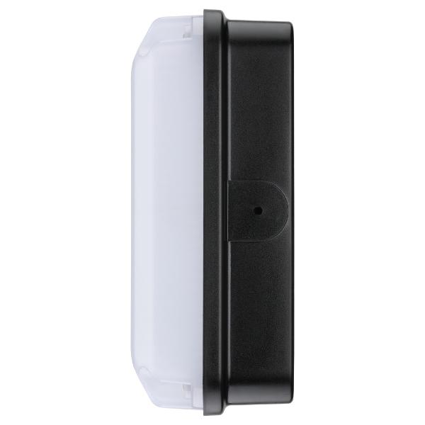 Luceco Mosi Square Black Bulkhead IP65 190mm Diameter 735 Lumens