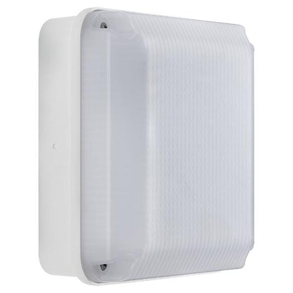 Luceco Mosi Square White Bulkhead IP65 200mm Diameter 735 Lumens