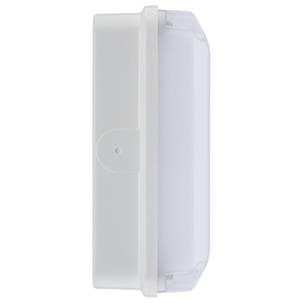 Luceco Mosi Square White Bulkhead IP65 200mm Diameter 735 Lumens