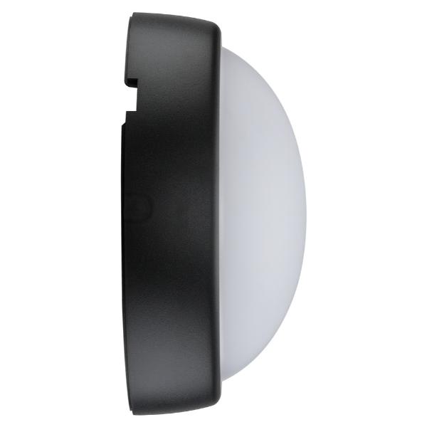 Luceco Eco Mini Round Bulkhead IP54 450 Lumens 5.5 Watt 4000k Supplied Black &amp; White Trim