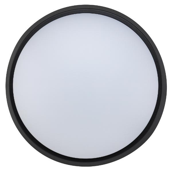 Luceco Eco Round Bulkhead IP54 700 Lumens 10 Watt 4000k Supplied Black &amp; White Trim