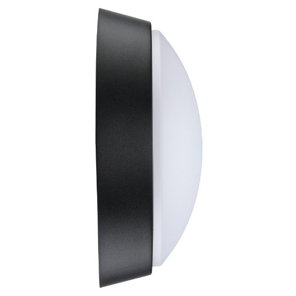 Luceco Eco Round Bulkhead IP54 700 Lumens 10 Watt 4000k Supplied Black &amp; White Trim