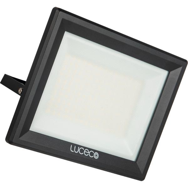 Luceco Essence 100w Floodlight with Ball Joint 1m Cable Black IP65