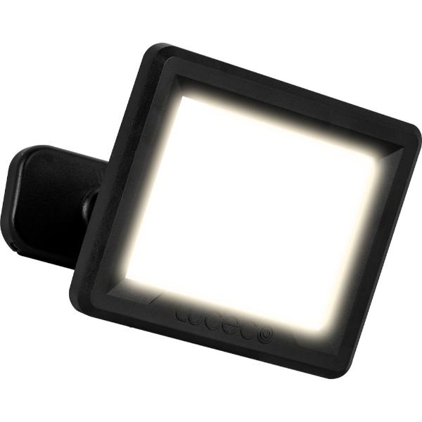 Luceco Essence 10 Watt Floodlight with Ball Joint 1 Metre Cable  Black IP65