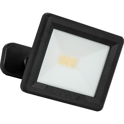 Luceco Essence 10 Watt Floodlight with Ball Joint 1 Metre Cable  Black IP65