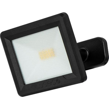 Luceco Essence 10 Watt Floodlight with Ball Joint 1 Metre Cable  Black IP65