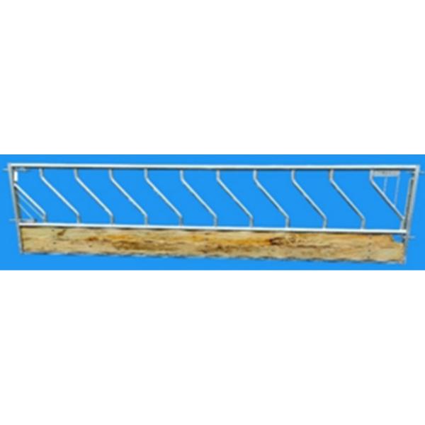 Buffallo 60mm 10 Head Space Fixed Feed Barrier with Timber Base Board 4.8M