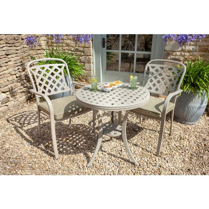 Berkeley Maize/Wheatgrass Aluminium Bistro 2 Seater Outdoor Furniture Set