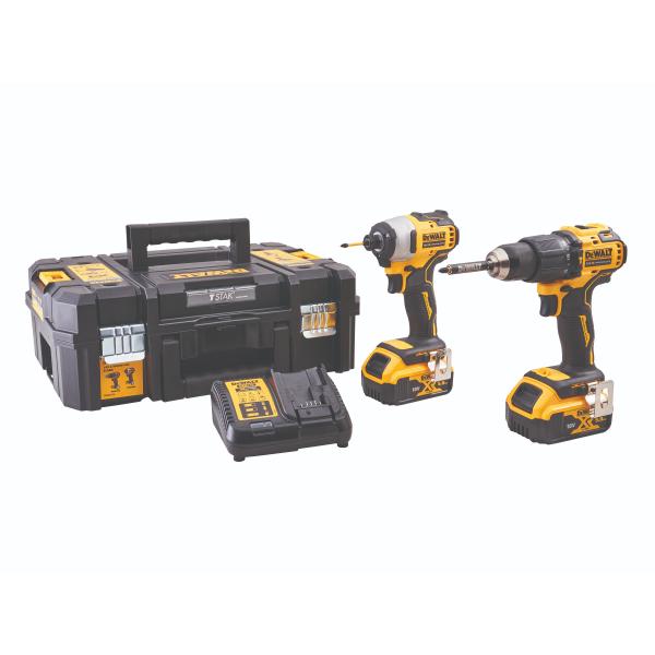 DEWALT 18V Combi &amp; Impact Drill Twin Pack