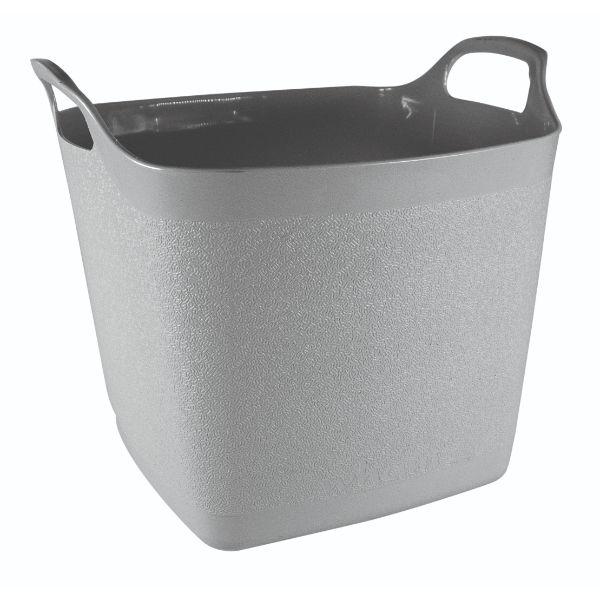 Town &amp; Country 25L Square Flexi-Tub Soft Grey