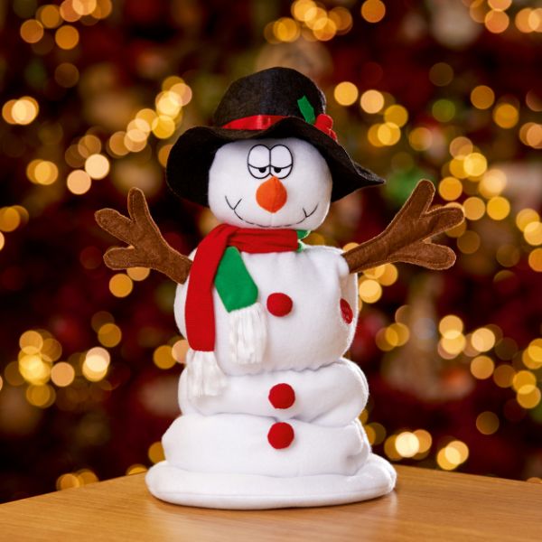 35cm Battery Operated Singing Sherbert The Snowman With Try Me