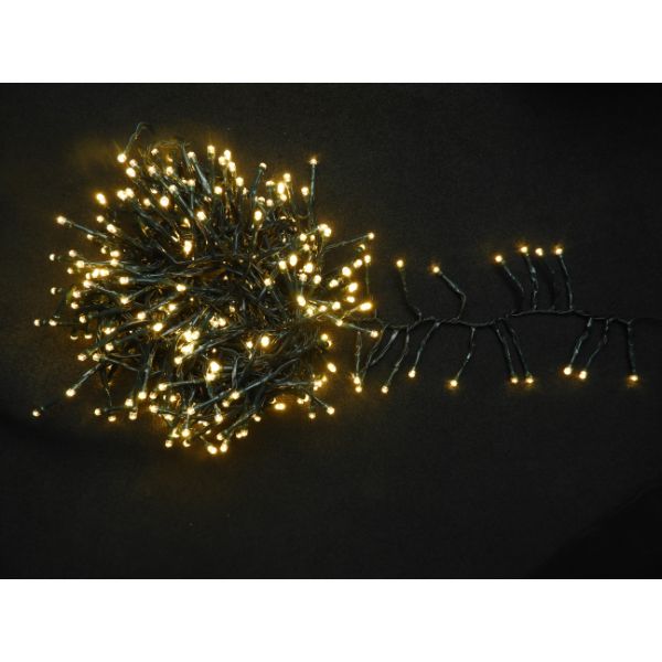 360 LED Warm White Connectable Cluster Christmas Lights