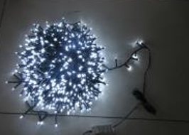 Christmas 1000 Iced White LED Compact Lights