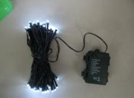 Christmas Battery Operated 100 White LED Multi Function Lights