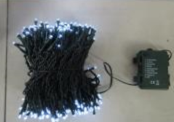 Christmas Battery Operated 300 White LED Multi Function Lights