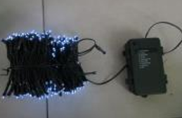 Christmas Battery Operated 500 White LED Multi Function Lights