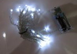 Christmas Battery Operated 25 White LED Multi Function Lights