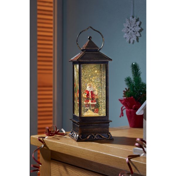 Three Kings SnowSwirl Santa Lantern