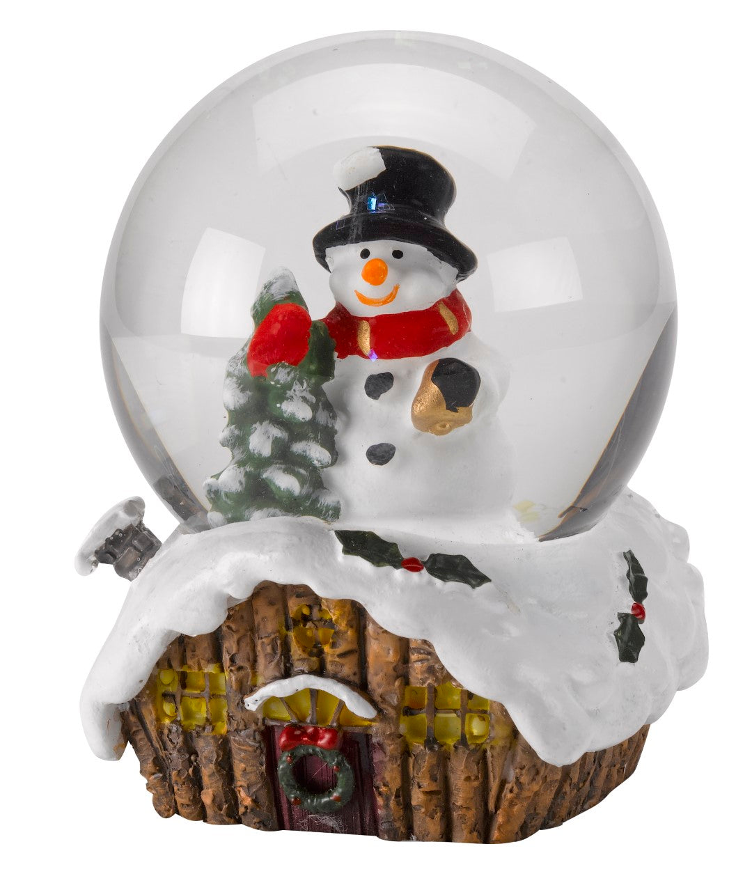 6cm Christmas Cabin 2 Assorted Designs Snowsphere