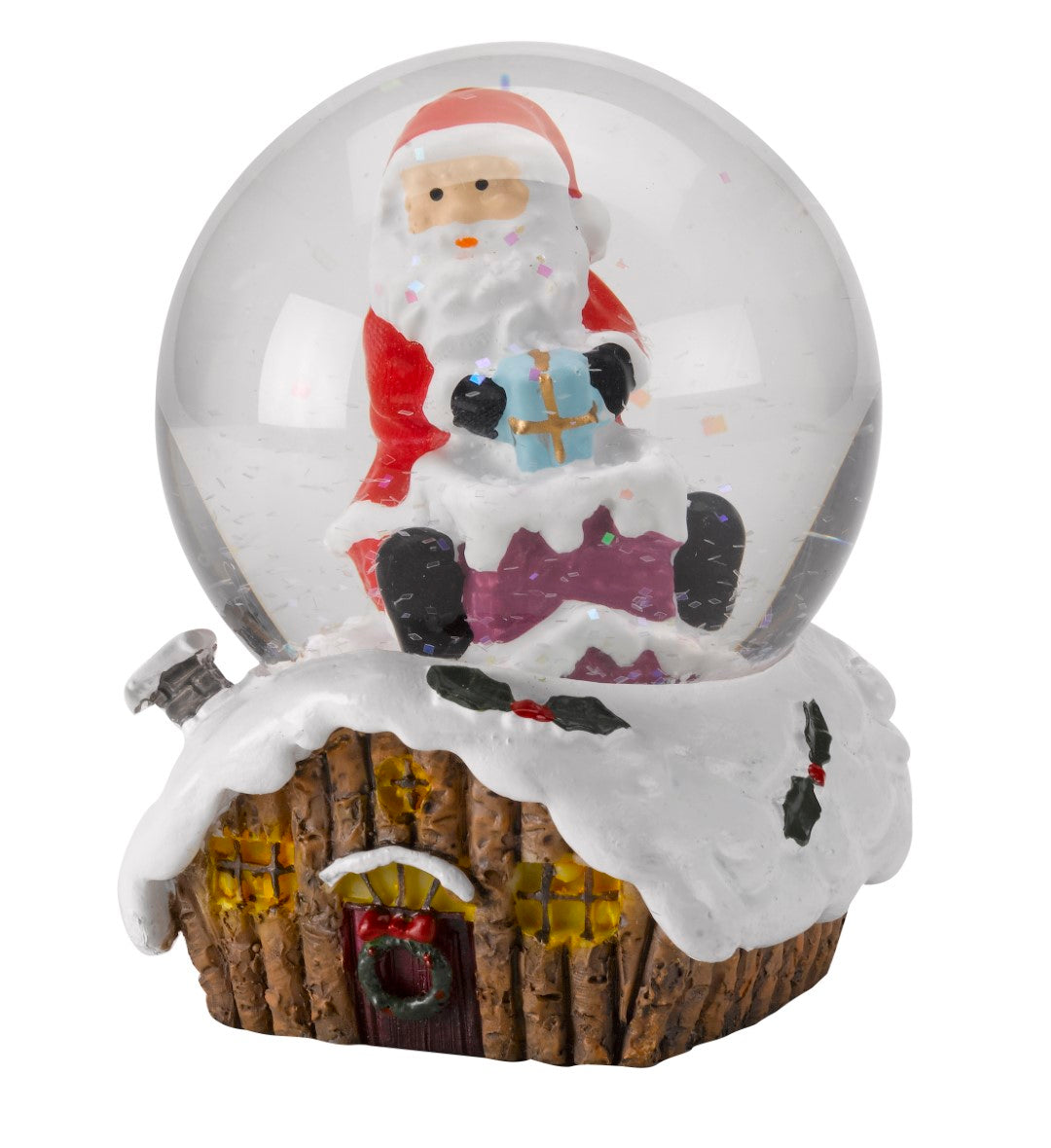 6cm Christmas Cabin 2 Assorted Designs Snowsphere