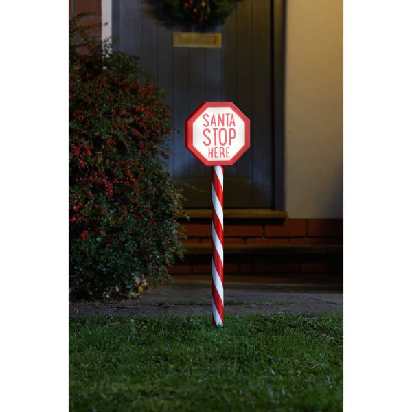 Three Kings Santa Stop Here! Stake Light