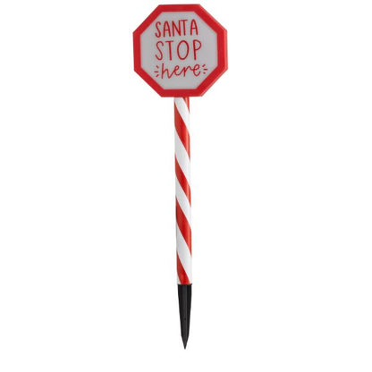 Three Kings Santa Stop Here! Stake Light