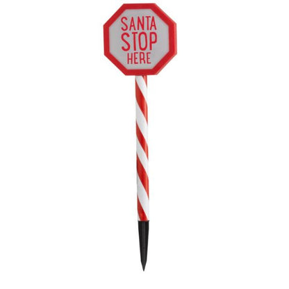 Three Kings Santa Stop Here! Stake Light