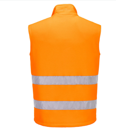 Portwest PW231 Hi- Vis Fleece Bodywarmer 4XL Orange Black