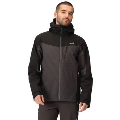 Regatta Birchdale Mens Waterproof Jacket Ash/Black AW23