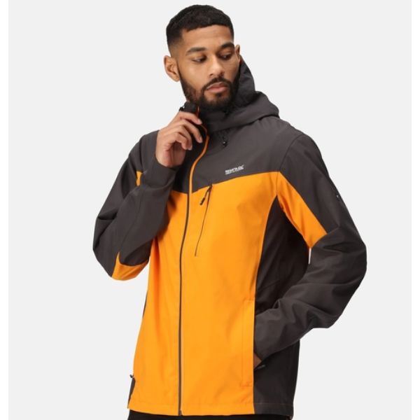 Regatta Birchdale Mens Waterproof Jacket Orange Pepper/Ash AW23