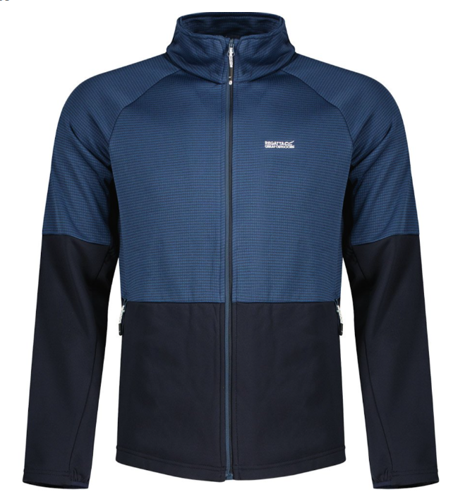 Regatta Highton IV Mens Full Zip Fleece Navy/Admiral Blue