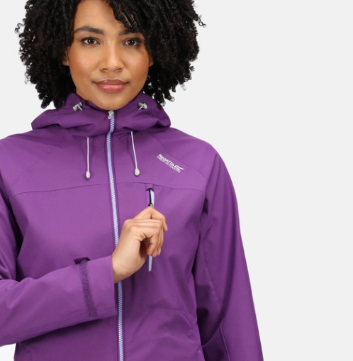 Regatta Britedale Womens Waterproof Shell Jacket Plum Jam