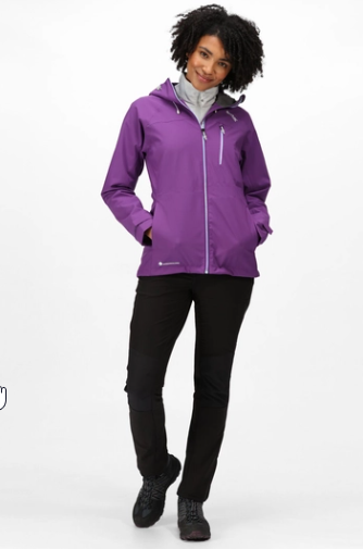 Regatta Britedale Womens Waterproof Shell Jacket Plum Jam