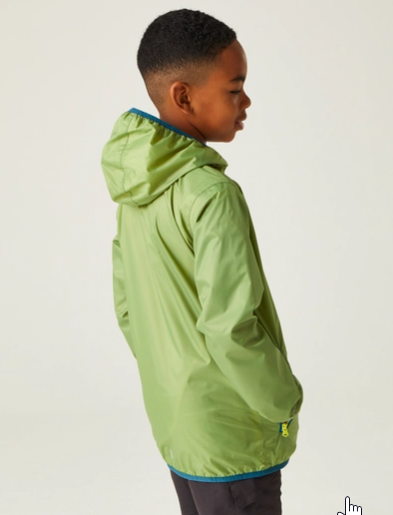 Regatta Lever II Kids Waterproof Shell Jacket Piquant Green