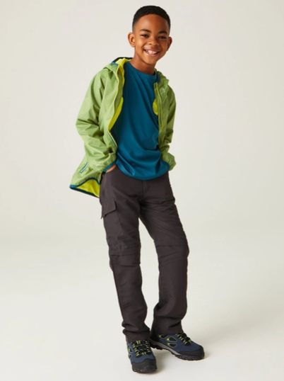 Regatta Lever II Kids Waterproof Shell Jacket Piquant Green