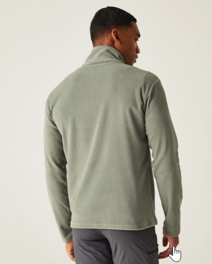 Regatta Thompson Mens Fleece Agave Green/Ash