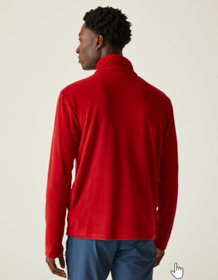 Regatta Thompson Mens Fleece Danger Red/Navy