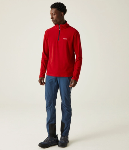 Regatta Thompson Mens Fleece Danger Red/Navy