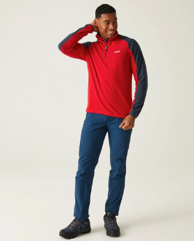 Regatta Elson II Mens Fleece Danger Red/Navy