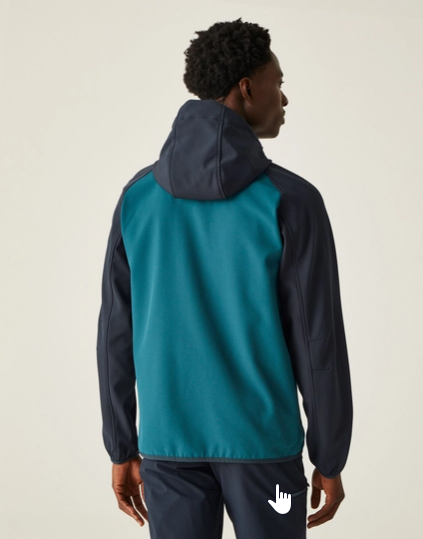 Regatta Arec III Mens Softshell Jacket Moroccan Blue/Navy