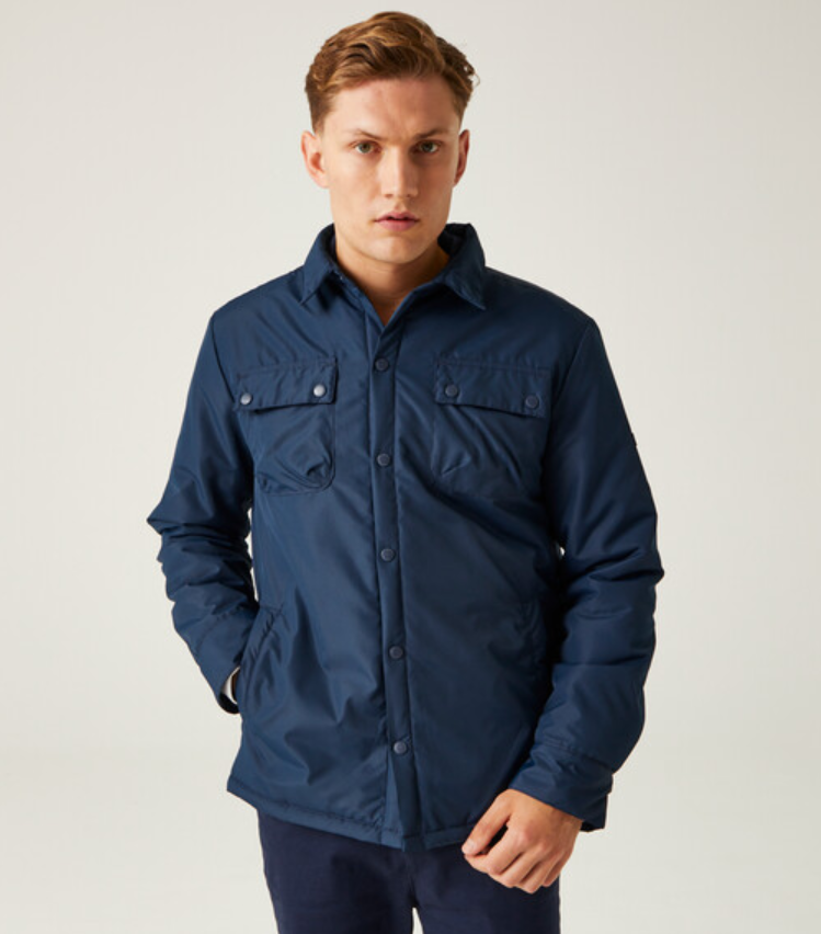 Regatta Vinca Shacket Mens Quilted Jacket Navy