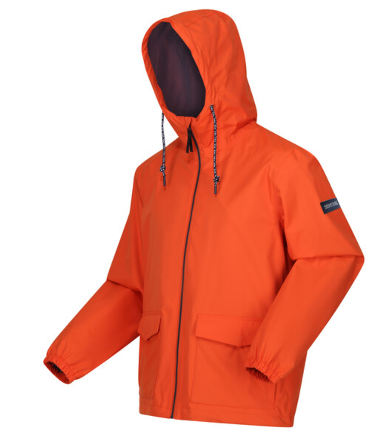 Regatta Bayano Mens Waterproof Shell Jacket Rusty Orange