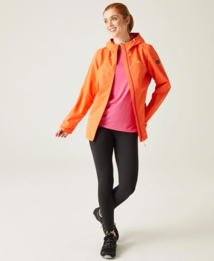 Regatta Hamara III Womens Waterproof Shell Jacket Satsuma