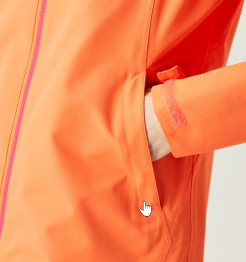 Regatta Hamara III Womens Waterproof Shell Jacket Satsuma