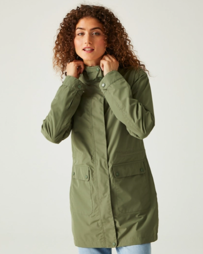 Regatta Birgitta Womens Waterproof Shell Jacket Four Leaf Clover